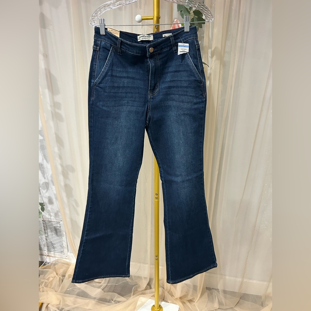Scotch & Soda Dark Blue Flare Jeans